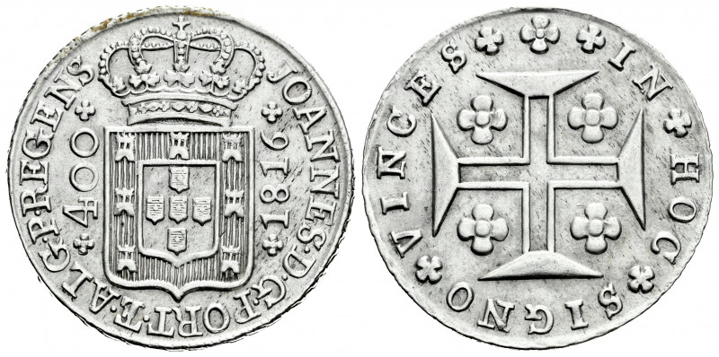 Portugal. D. Joao, Príncipe Regente (1799-1816). 400 reis. 1816. (Km-331). (Gome...