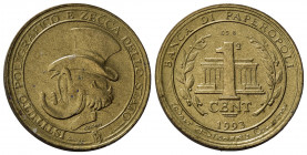 GETTONI. IPZS. Gettone Disney 1 cent 1993 Paperopoli (2,73 g). SPL