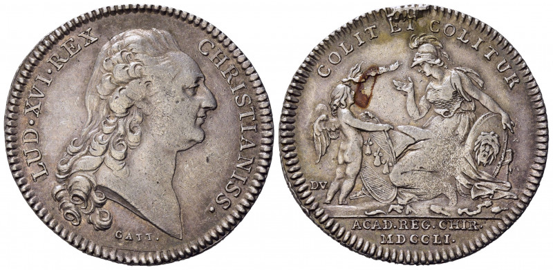 GETTONI. Francia. Luigi XVI. Jeton 1751 Ag (9,29 g). BB+