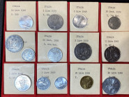 ITALIA (Repubblica e Regno). Lotto di 14 monete con cartellino di vecchia raccolta. Conservazioni varie da SPL a FDC