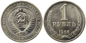RUSSIA. CCCP (Unione Sovietica). 1 Rublo 1966. Y#134a.2 FDC