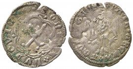 AQUILEIA. Ludovico I della Torre (1359-1365). Denaro. Ag (0,62 g). Scettri gigliati - Aquila spiegata volta a sinistra. Bernardi 54; Keber 56. MB+