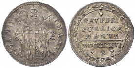 BOLOGNA. Pio VII (1800-1823). Grosso Anno XVI. Ag. Gig. 46. SPL+/qFDC