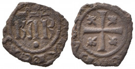 BRINDISI o MESSINA. Carlo I d'Angio' (1266-1282). Denaro Mi (0,53 g). Spahr 50. BB