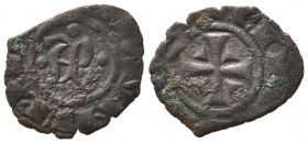 BRINDISI. Manfredi (1258-1266). Denaro Mi (g. 0,50). MIR 326. qBB