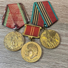 MEDAGLIE. UNIONE SOVIETICA. CCCP. Lotto di 3 medaglie. SPL
