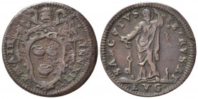 GUBBIO. Stato Pontificio. Innocenzo XII (1691-1700). Quattrino con San Pietro. Anno III. Cu (2,91 g). Muntoni 198; MIR 2208/1 - R2. BB