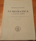 AA.VV. - Rivista italiana di numismatica e scienze affini. Volume CXIV (2013). Milano, 2013, pp. 415. ril. Edit., ill. b/n nel testo, ottimo stato