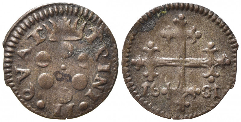 PISA. Cosimo III De' Medici (1670-1723). Duetto o da 2 quattrini 1681. Cu (1,12 ...