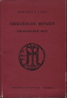 CAHN H. - Griechische munzen. Basel, 1947. pp 32, tavv. 36. ril ed buono stato.