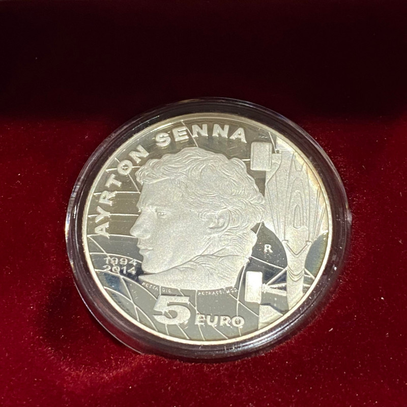 SAN MARINO. Monetazione in Euro. 5 Euro 2014 "20° anniversario della scomparsa d...