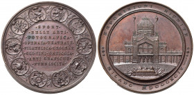 MILANO. Medaglia 1894 Esposizioni Riunite. AE (44 g - 47 mm) Opus Johnson. qFDC