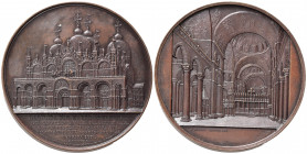 VENEZIA. Medaglia s.data (1850 ca.) Basilica di San Marco. Serie Cattedrali europee. AE (85,65 g - 59,5 mm) Opus Wiener. qFDC