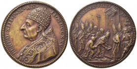 MEDAGLIE PAPALI. ROMA. Benedetto XIII (1724-1730). Medaglia anno II 1725 "Chiusura della Porta Santa". AE (22,17 g - 37,4 mm). Coniata. Hamerani. D/bu...