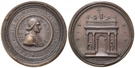 PAPALI. Pio VII (1800-1823). Medaglia 1800 "Ingresso del Papa a Roma". Anno I. AE (15,02 g 30,5 mm) Opus Mercandetti. qFDC