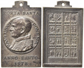 PAPALI. PAOLO VI. Medaglia Giubileo 1975. Porta Santa. Ag (20,99 g). SPL