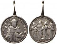 MEDAGLIE RELIGIOSE. ROMA (XIX sec.). Medaglia con San Domenico di Soriano. Ag (4,67 g - 22 mm). BB+