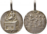 MEDAGLIE RELIGIOSE. ROMA. Sec. XVIII. Medaglia con Madonna di Loreto Ag (4,61 g). qBB