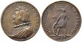 PERSONAGGI. Paolo Giordano II Orsini (1591-1656) Duca di Bracciano e Principe consorte di Piombino. Medaglia 1635 AE (18,3 g - 31,8 mm). Coniazione po...