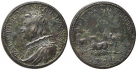 PERSONAGGI. Paolo Giordano II Orsini (1591-1656) Duca di Bracciano e Principe consorte di Piombino. Medaglia AE (8,70 g - 27,4 mm). Coniazione postuma...