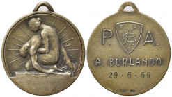 Varie. Medaglia 1955 A.BURLANDO. Ag (6,91 g). SPL
