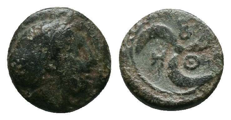 Mysia. Thebe circa 400-200 BC. AE 0,97gr