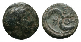 Mysia. Thebe circa 400-200 BC. AE 0,97gr