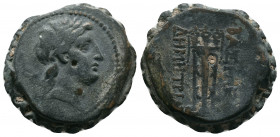 SELEUKID EMPIRE. Demetrios I Soter. 162-150 BC. Serrate Æ 14,85gr
