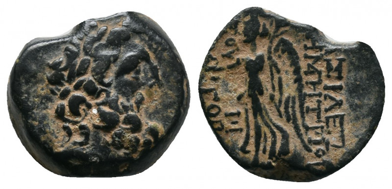Seleukid Kings, Demetrios II (Second reign, 129-125 BC). Æ 4,64gr