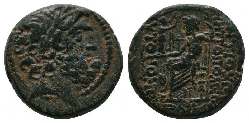Syria, Seleucis and Pieria. Antiochia ad Orontem. 1st century B.C. AE tetrachalk...