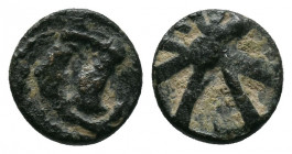 Uncertain greek coin. AE 0,95gr