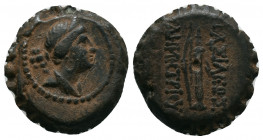 Seleukid Kingdom. Demetrios I Soter. 162-150 B.C. Serrate AE. Antioch. 7,21gr