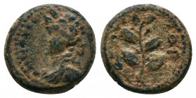 Syria, Seleucis and Pieria. Antiochia ad Orontem. Pseudo-autonomous issue. 2nd century A.D. Æ dichalkon (15 mm, 1 h). Caesarean era 177 (A.D. 128/9). ...