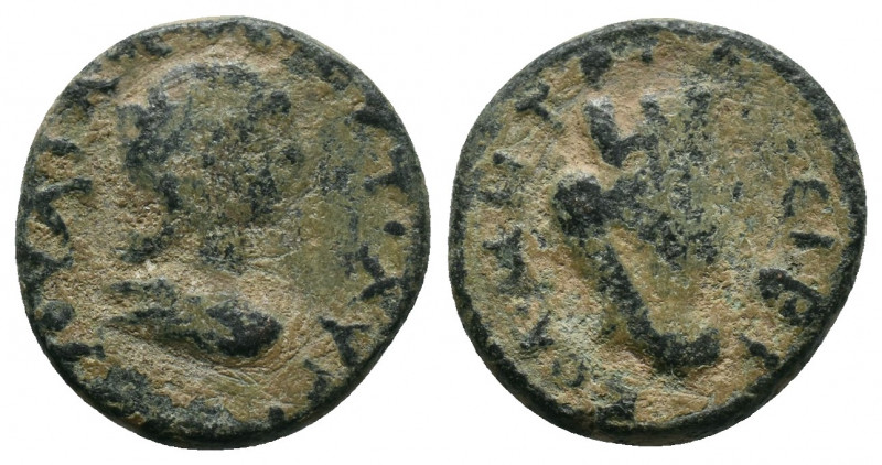 Mesopotamia, Nisibis. Julia Domna, wife of Septimius Severus AD 193-217. IOVΛIA ...