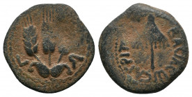 Judaea. Jerusalem. Herodians. Agrippa I CE 37-43. Prutah Æ 2,56gr