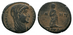 Divus Constantine I, died 337. Follis, Nicomedia, 347-348. DV CONSTANTINVS PT AVGG Veiled head of Divus Constantine to right. Rev. VN - MR / SMNA Divu...