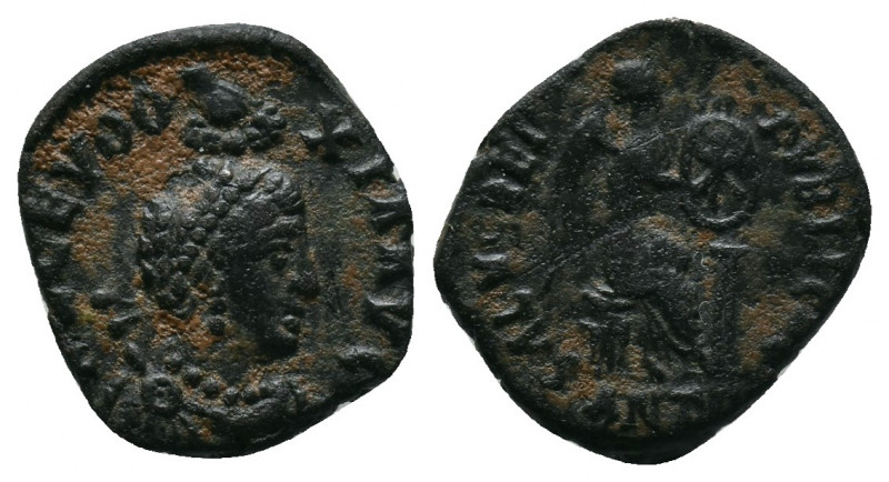 Aelia Eudoxia, Augusta, 400-404, Antiochia, 401-403. AEL EVDO-XIA AVG Pearl-diad...