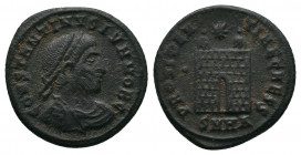 Constantine II, as Caesar (Constantine I, 306-337), Nummus, Heraclea, AD 325-326 AE. CONSTANTINVS IVN NOB C, diademed, draped and cuirassed bust r., R...