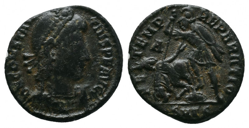 Constantius II (324-361) - Æ Antioch. Diademed and draped bust right / FEL TEMP ...