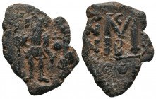 Constans II and Constantine IV. 654-668. AE follis. Constantinople mint, SB 1010, 9,52gr