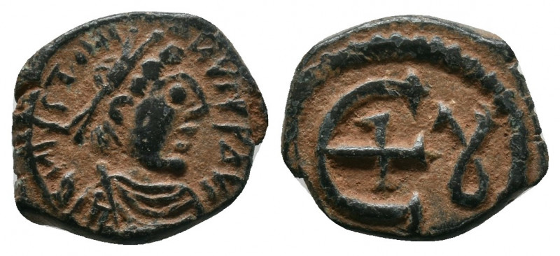 JUSTINIAN I (527-565). Pentanummium. Theoupolis (Antioch).
Obv: D N IVSTINIANVS ...