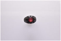 Roman ring with red gemstone 6.50 gr, 25 mm