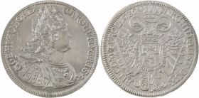 Holy Roman Empire, Karl VI, 1711-1740. Taler, 1732, Hall mint, 28.68g (KM1617; Dav. 1054).	Magnificent lustrous specimen with sharp details, light hai...