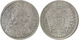 Holy Roman Empire, Karl VI, 1711-1740. Taler, 1733, Hall mint, 28.53g (KM1639.1; Dav. 1055).

Extraordinary example with much luster and details, insi...
