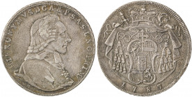 Holy Roman Empire States, Salzburg, Hieronymus Graf von Colloredo-Walsee, 1772-1803. 1/2 Taler, 1787M, 13.92g (KM461). 

Strong details with old cabin...