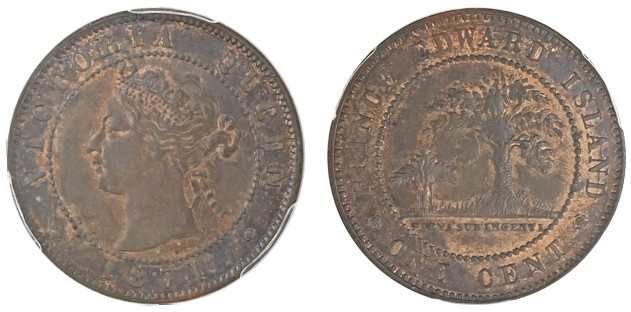 Canada, Prince Edward Island. Cent, 1871, London mint (KM4). 

Impressive red-br...
