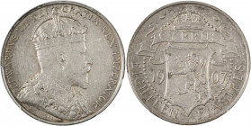 Cyprus, British Administration, Edward VII, 1901-1910. 18 Piastres, 1907, Royal mint (KM10; Fitikides 50).

Attractive grey tone, exceptional example ...