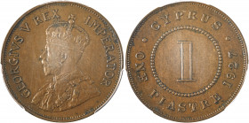 Cyprus British Administration, George V, 1910-1936. Piastre, 1927, Royal mint (KM18, Fitikides 59).

Nice brown chocolate patina and nice details for ...