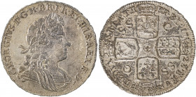 Great Britain, George I, 1714-1727. Halfcrown, 1723 SSC in angles indicating ‘South Sea Company’, 15.73g (KM540.2; S-3643).

Nice details with silver ...