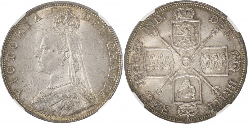 Great Britain, Victoria, 1837-1901. Jubilee Head, 4 Shillings (2 Florins), 1887,...